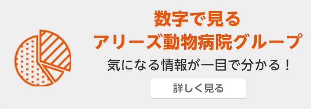 数字で見る アリーズ動物病院グループ 気になる情報が一目で分かる！